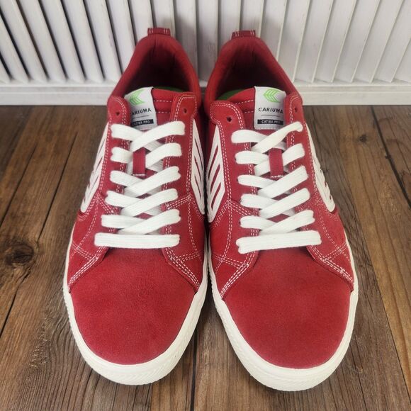 Cariuma Catiba Pro Skate Sneakers Mens Sz 12.5 Red Suede Low Top Athletic Shoes main image 5